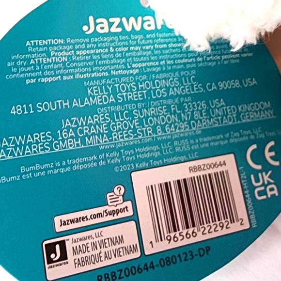 CLINT 🎂 Birthday Cake Bum Bumz Party Bumz Series by Kelly Toy ☆》NWT《☆ - Picture 10 of 10